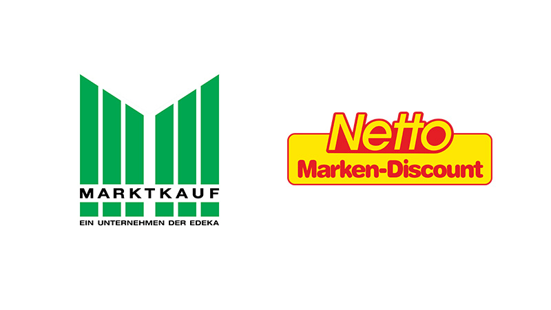 Logos von Netto und Marktkauf